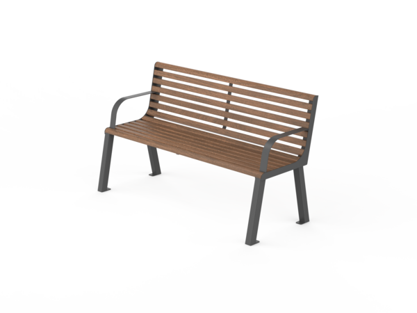 Fulco System VITA bench with backrest and armrests LVI193.00.a