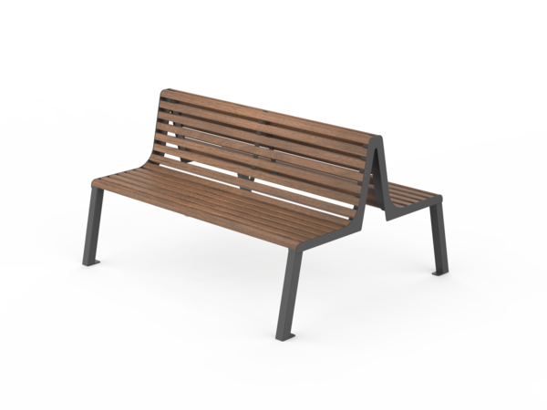 Fulco System VITA two-sided bench with backrest LVI293.00