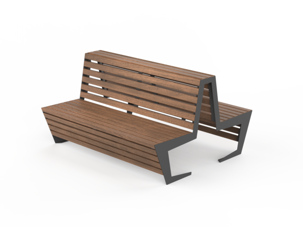Fulco System EDGE double-sided bench with backrest LED133.00