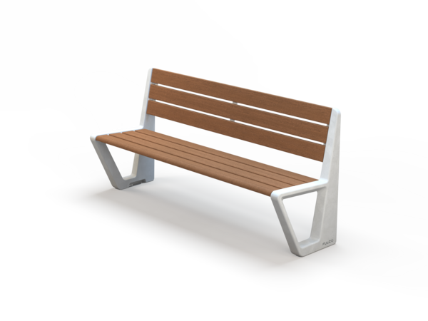 Fulco System BEVEL bench with backrest LBE141.03
