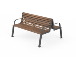 Fulco System  VITA two-sided bench with backrest and armrests LVI293.00.a