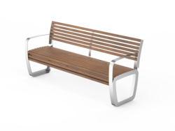 Fulco System  TRAPO bench with backrest and armrests LTR017.05