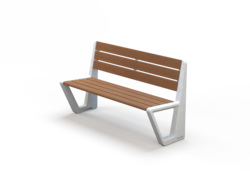 Fulco System  BEVEL bench with backrest LBE141.02