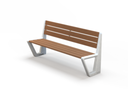 Fulco System  BEVEL bench with backrest LBE141.03