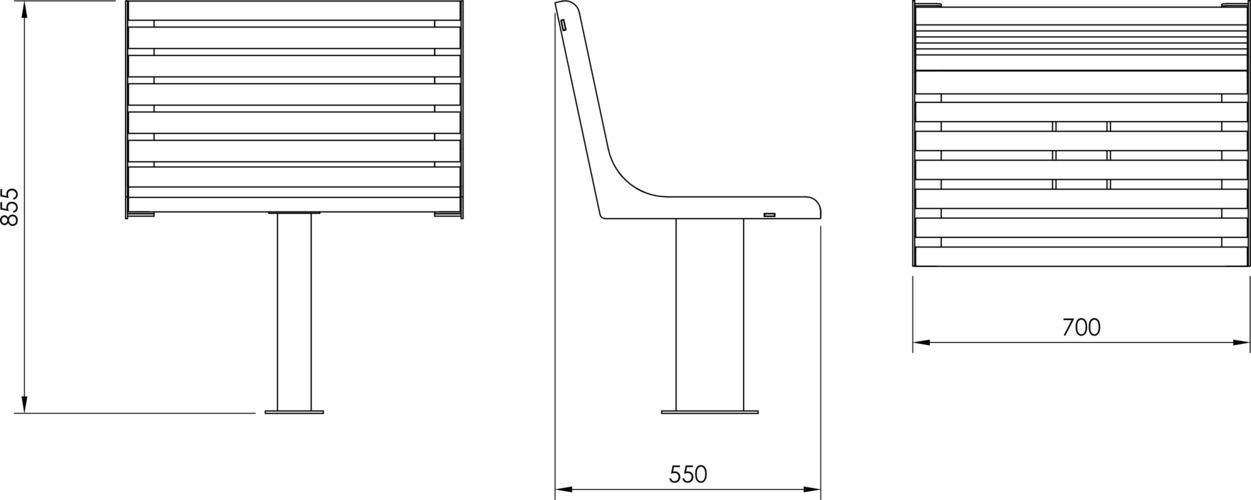 Fulco System VITA chair LVI294.05 Dimensions