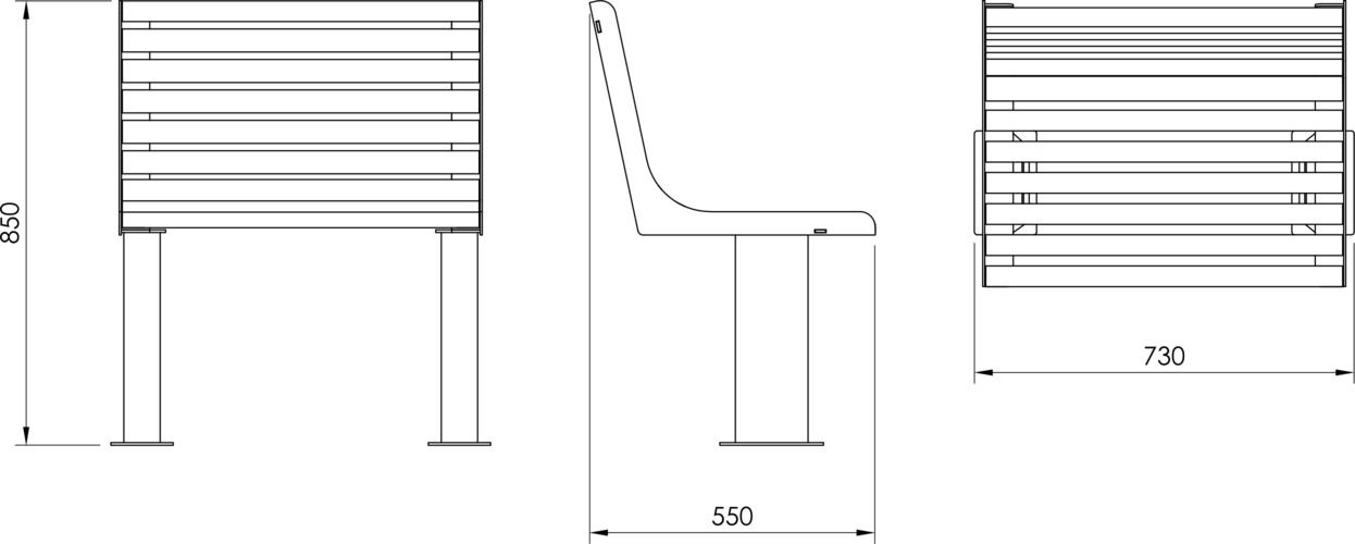 Fulco System VITA chair LVI294.06 Dimensions